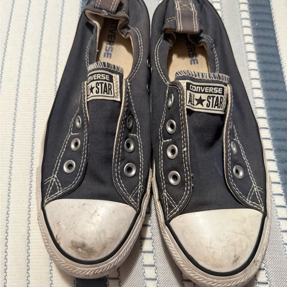 Converse Black Canvas Slip-On Sneakers - Picture 1 of 4